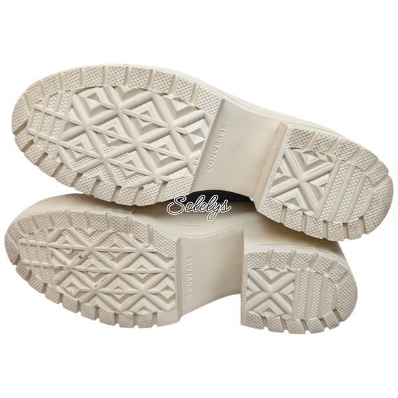 Converse Chuck 70 De Luxe Heel Platform Nubuck Leather Coffee Sneaker Boot 8.5 - Picture 6 of 9